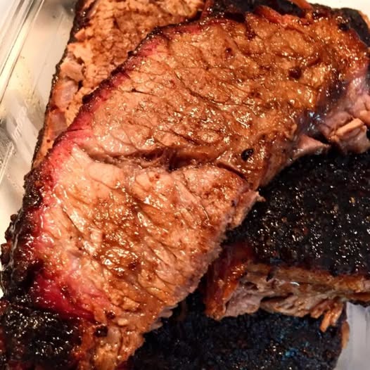 Brisket at Fire Craft BBQ Chef David Welch Kingwood Texas Barbecue Red Hawk Property Team JLA Realty Jeremy Williams