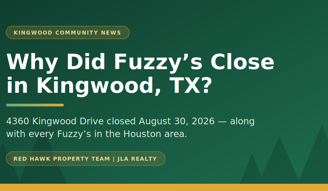 Fuzzy's Tacos and Margs at 4360 Kingwood Drive in Kingwood, Texas closed permanently on August 30, 2026